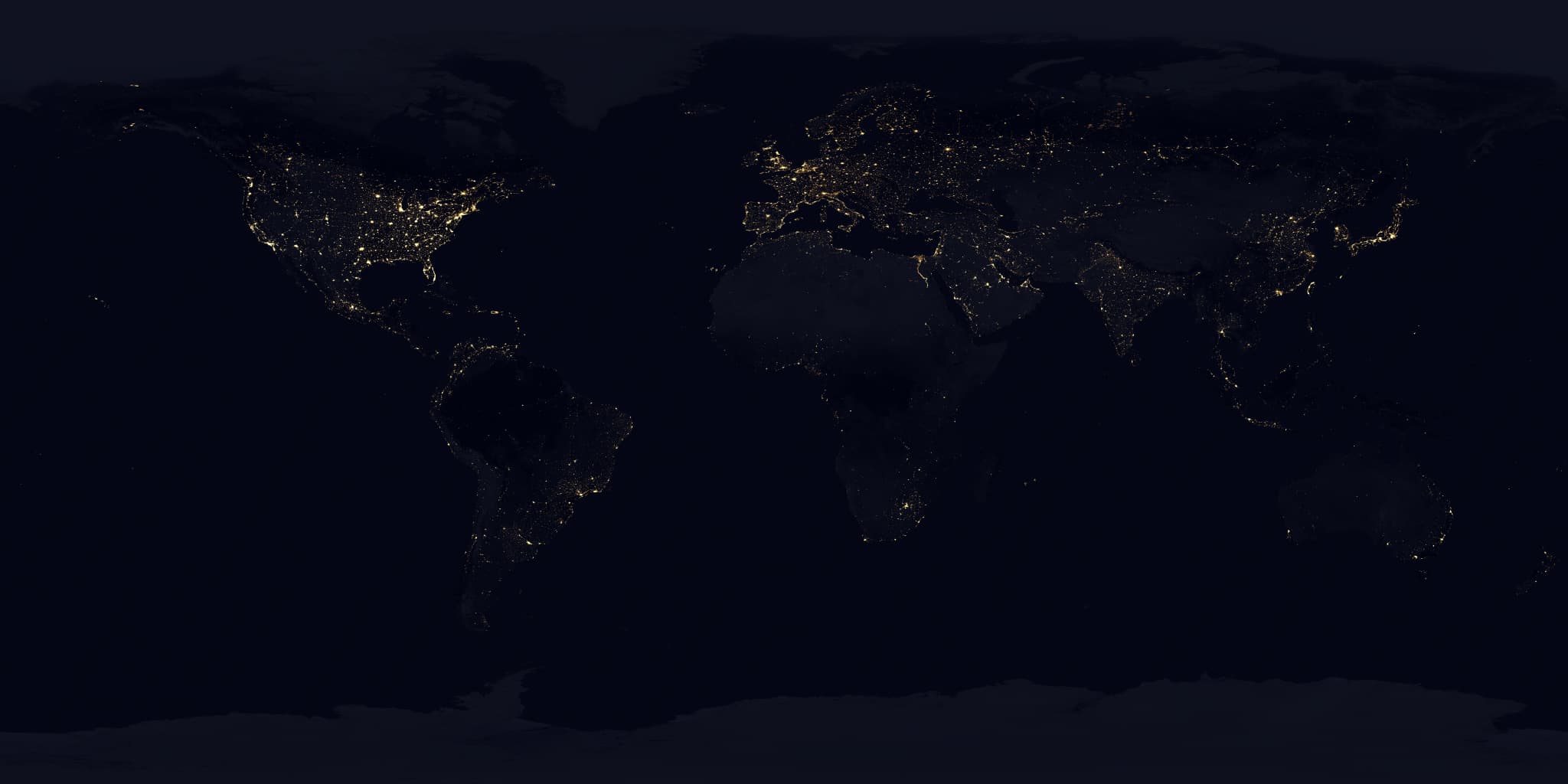 Earth Night Map